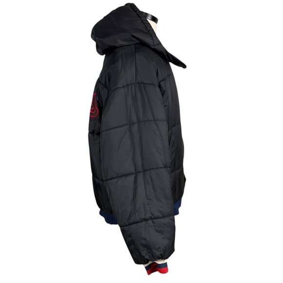 Vintage Cleveland Indians 90s Reversible Puffer Jacket L Navy & Red Pro Player - Picture 16 of 16